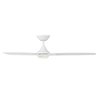 Wac Blitzen 3-Blade Smart Ceiling Fan 54in Matte White with 3000K LED Light Kit and Remote Control F-060